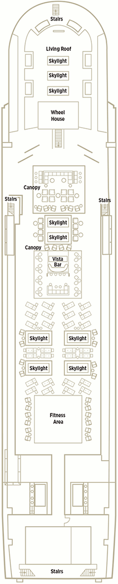 Choose your cabin on Vista Deck             